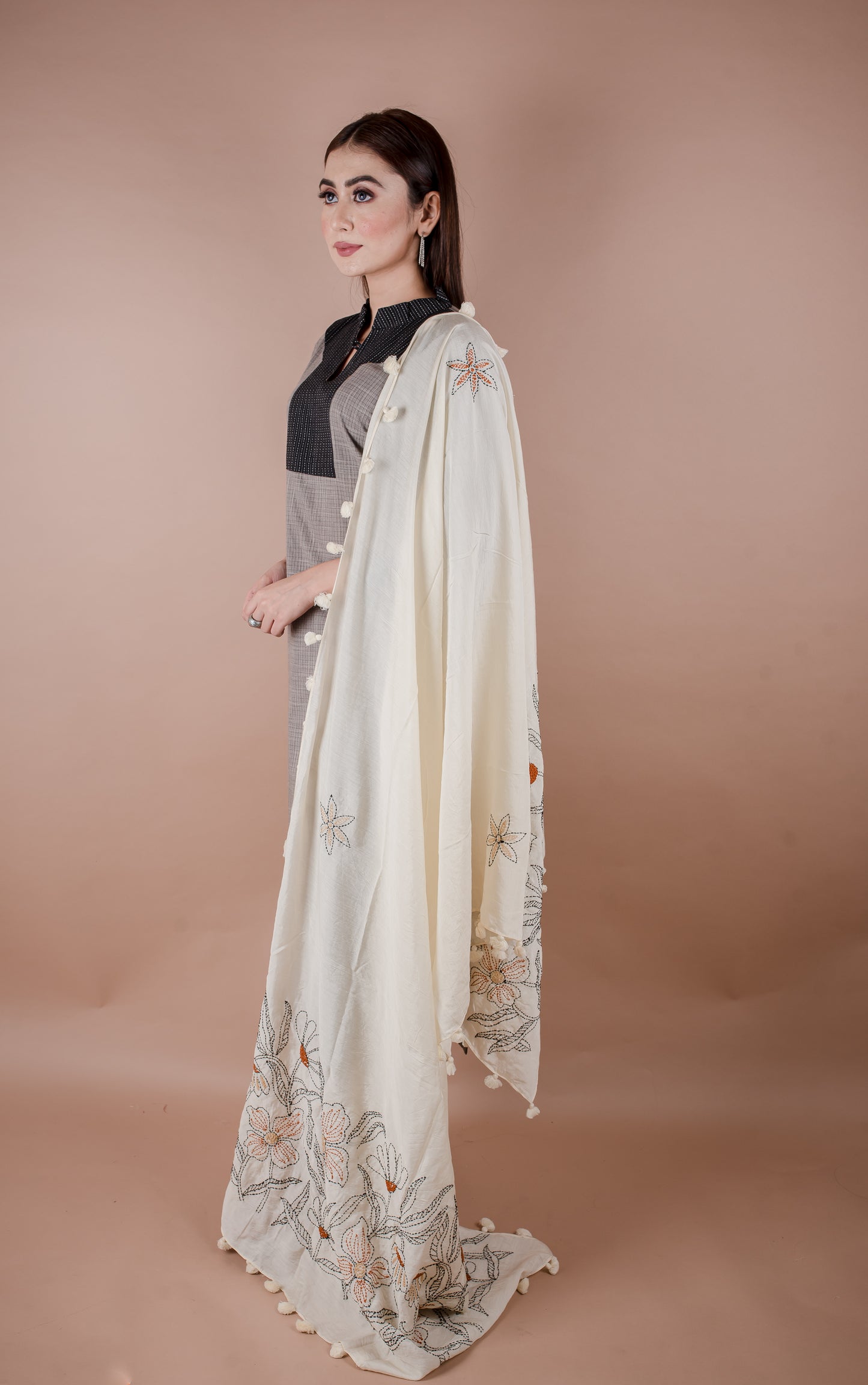 CHANDERI KATHA WORK DUPATTA