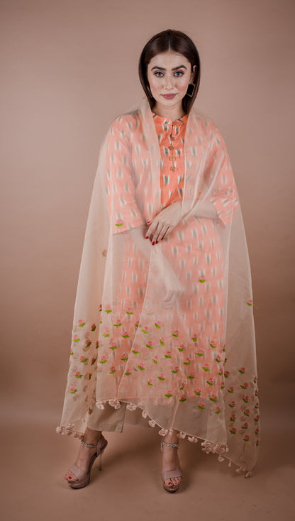 ORGANZA KATHA EMD DUPATTA