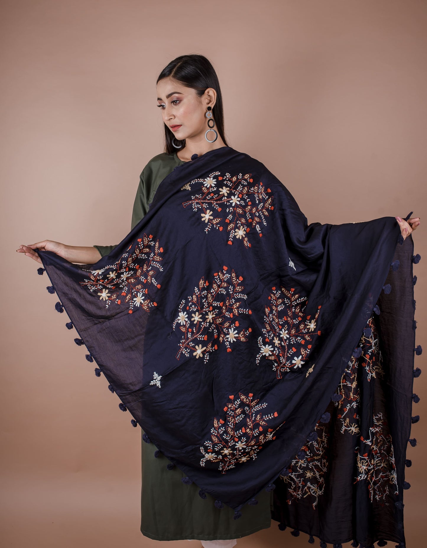 CHANDERI KATHA WORK DUPATTA