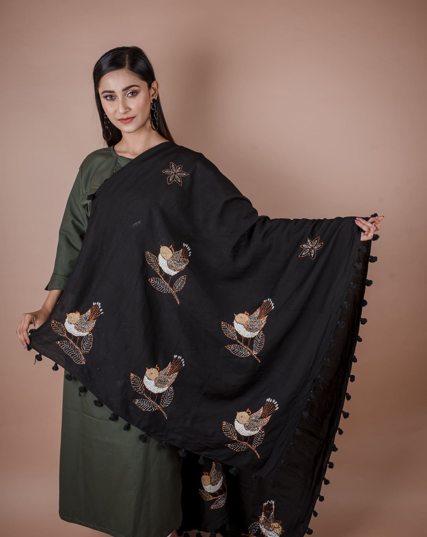 CHANDERI KATHA WORK DUPATTA